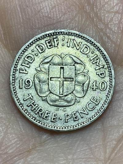 2025年第一百二十三场(总第一百四十九场）外国好品散币(免佣金) - 英国🇬🇧1940年3便士银币(乔治六世第一版，500银)