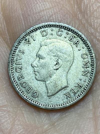 2025年第一百二十三场(总第一百四十九场）外国好品散币(免佣金) 英国🇬🇧1940年3便士银币(乔治六世第一版，500银)