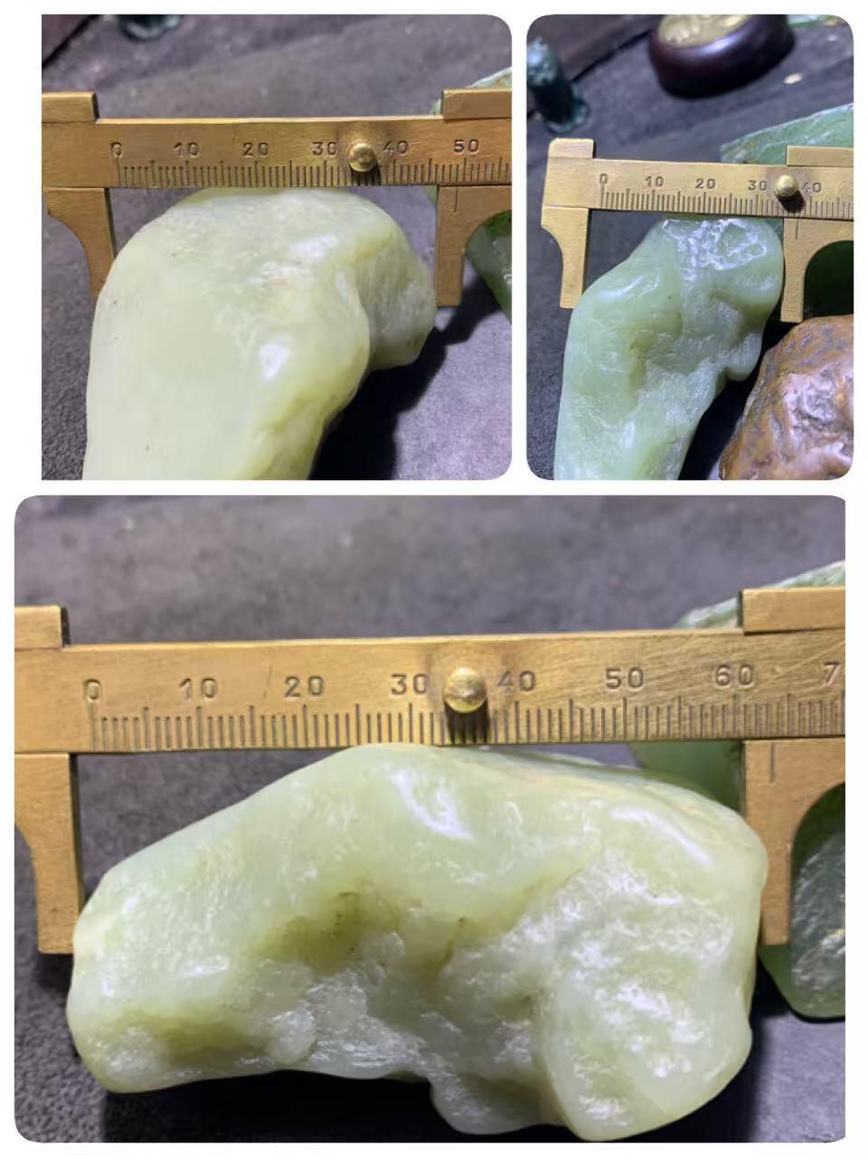 新疆戈壁沙枣青和田玉原石一颗，