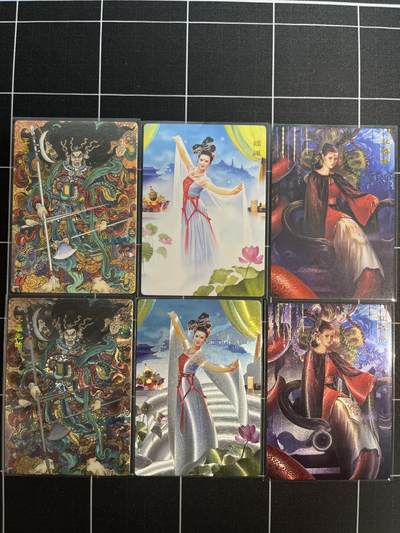 欢迎送拍、免费出卡没坑位费没手续费，各种换旧好卡 - 【折光、普卡】古月 （嫦娥、红鳞鳞、天蓬元帅）范特卡&春芳西游