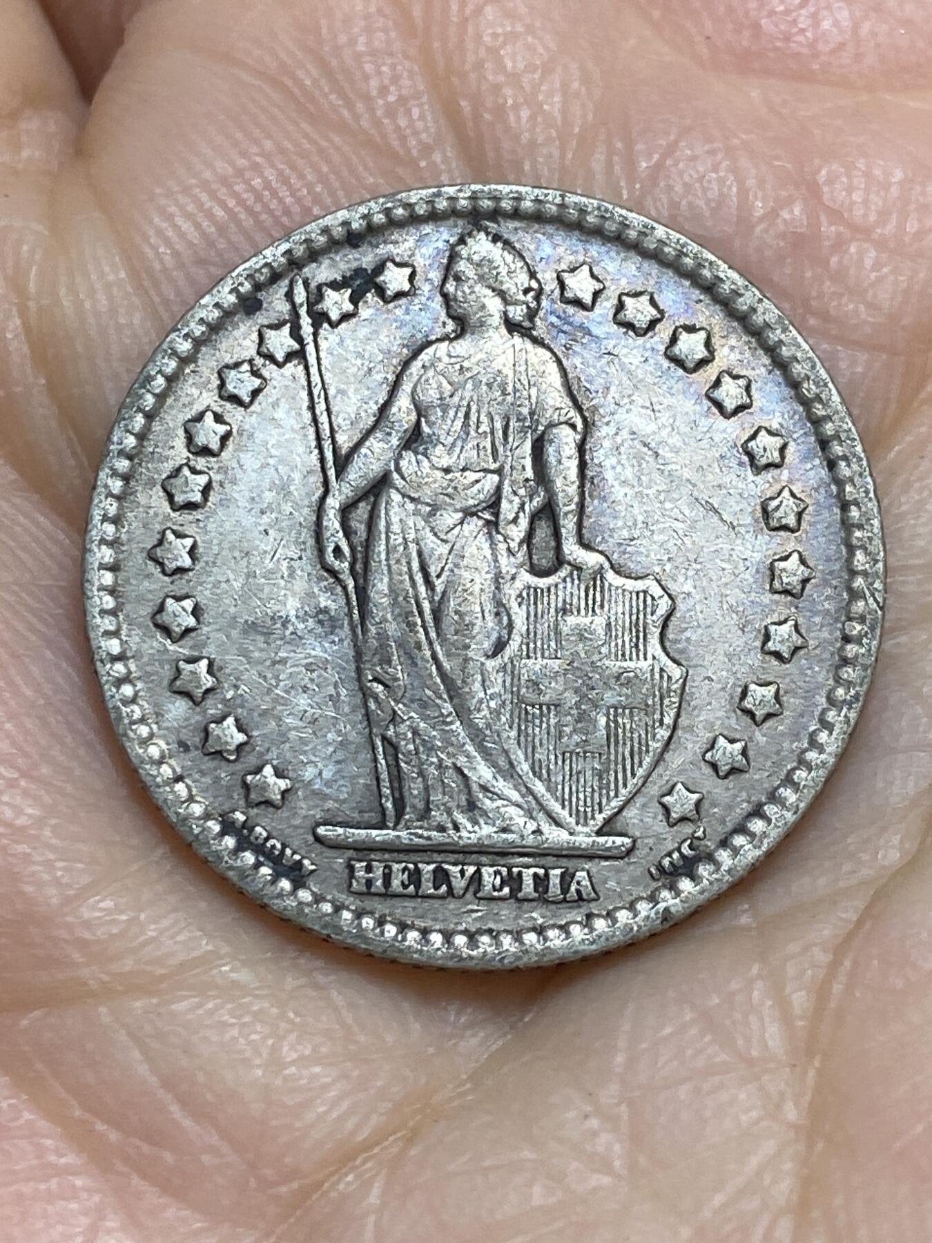 2025年第一百二十三场(总第一百四十九场）外国好品散币(免佣金) 瑞士🇨🇭1914年1法郎银币