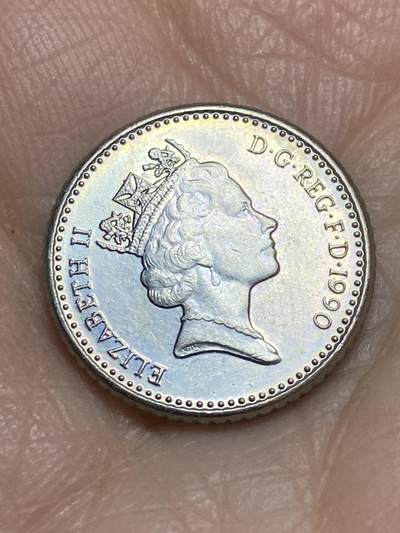 2025年第一百二十三场(总第一百四十九场）外国好品散币(免佣金) - 英国🇬🇧1990年5便士(伊丽莎白二世中年高冠)