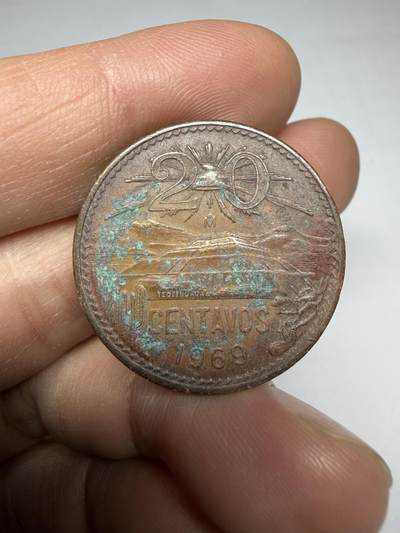 2025年集古藏今外币拍卖第十期-第2场—（总第282拍），可以寄存60天，满160元包邮。 - 1969年墨西哥20分