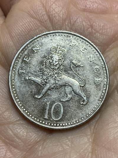 2025年第一百二十三场(总第一百四十九场）外国好品散币(免佣金) - 英国🇬🇧2007年10便士(伊丽莎白二世老年冠狮)