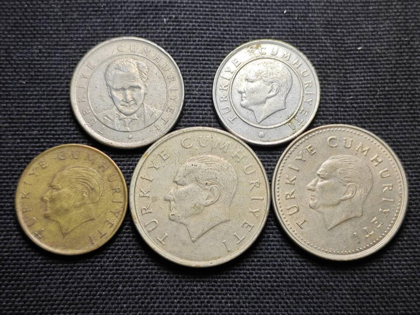 KK钱币收藏小铺  第364场  2月预留时间 周末发货  土耳其一组13枚