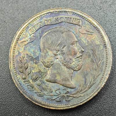 【淘币小摊】实时拍第七百八十八拍   散币小银币场   满百包邮可预留二周 每周一统一发货   - 荷兰1953年威廉三世访问乌特勒支纪念章直径30mm