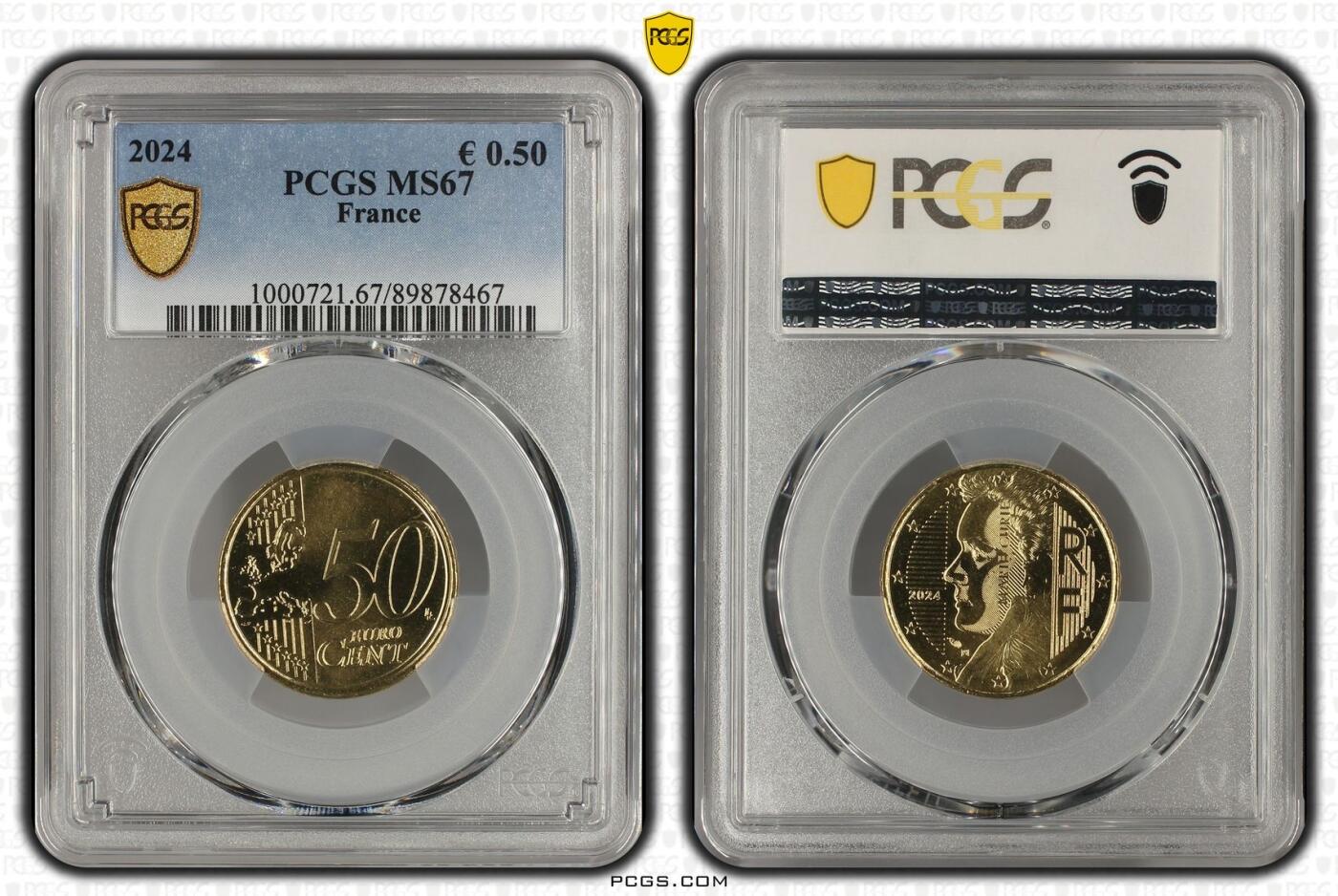 S&S Numismatic世界钱币-拍卖 第115期  获奖币-法国2024年 玛丽·居里 50欧分 PCGS MS67