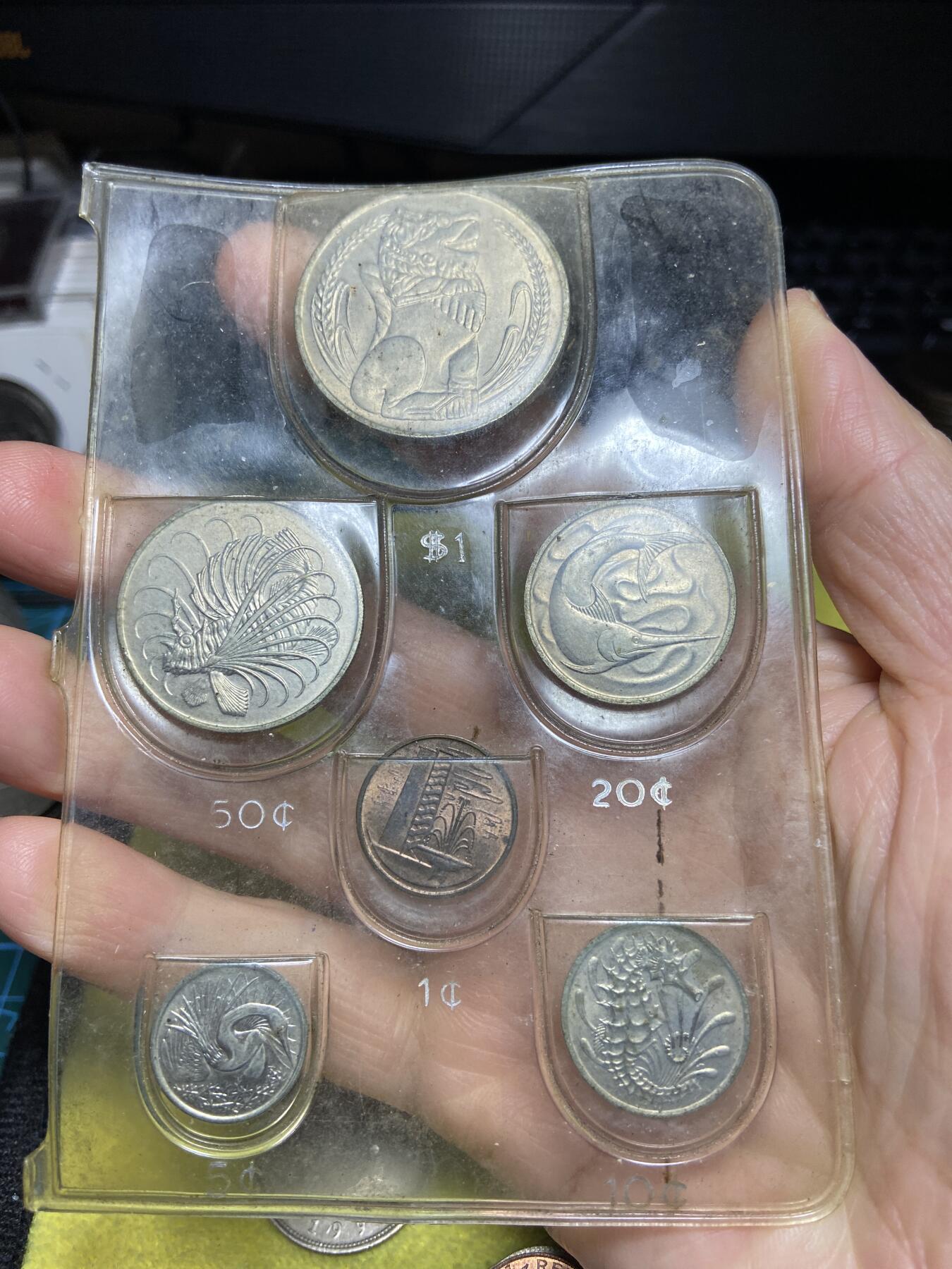 2025年第一百二十二场(总第一百四十八场）外国好品散币(免佣金) 新加坡🇸🇬1968年全套币6枚(独立后首套流通硬币首发年)