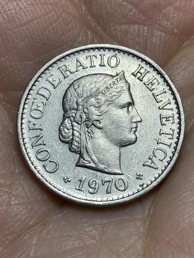 2025年第一百二十三场(总第一百四十九场）外国好品散币(免佣金) 瑞士🇨🇭1970年10分