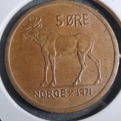 沼泽如烟--第892场 - 挪威1971年5欧尔