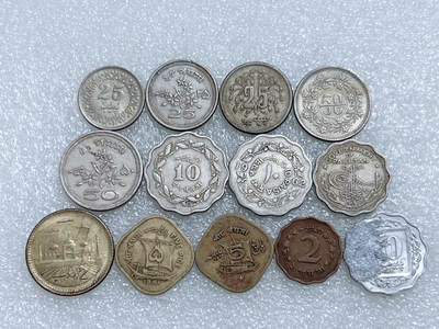 第一海外回流一元起拍收藏 散集专场  第261期 - 巴基斯坦硬币 13枚 无重复