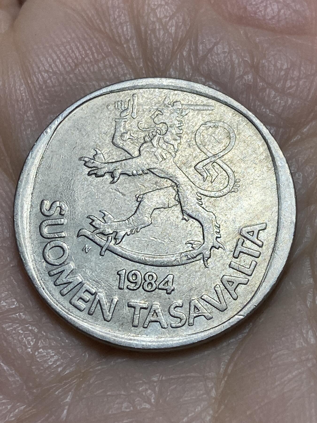 2025年第一百二十三场(总第一百四十九场）外国好品散币(免佣金) 芬兰🇫🇮1984年1马克(N标)