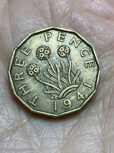 2025年第一百二十三场(总第一百四十九场）外国好品散币(免佣金) - 英国🇬🇧1941年3便士(乔治六世第一版)