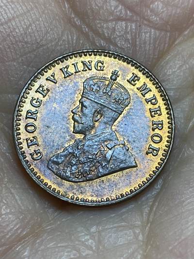 2025年第一百二十三场(总第一百四十九场）外国好品散币(免佣金) 英属印度1920年1/12安娜(乔治五世时期)