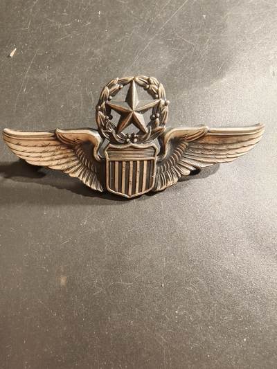 老王徽章第161期 - 美国空军飞行员高级技能章     包银    3英寸