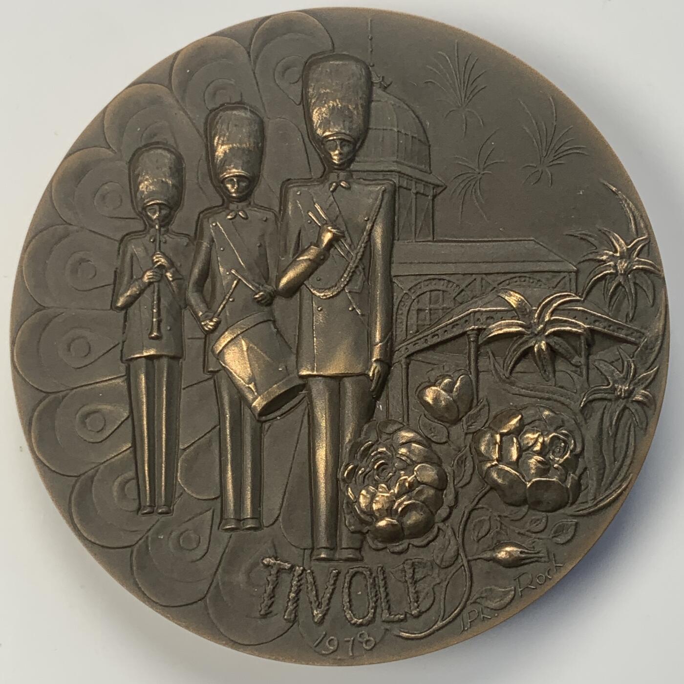 掌中浮雕-藏着的欧洲第040场 1978年丹麦音乐节大铜章，70mm，原盒