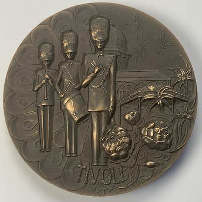 掌中浮雕-藏着的欧洲第040场 - 1978年丹麦音乐节大铜章，70mm，原盒