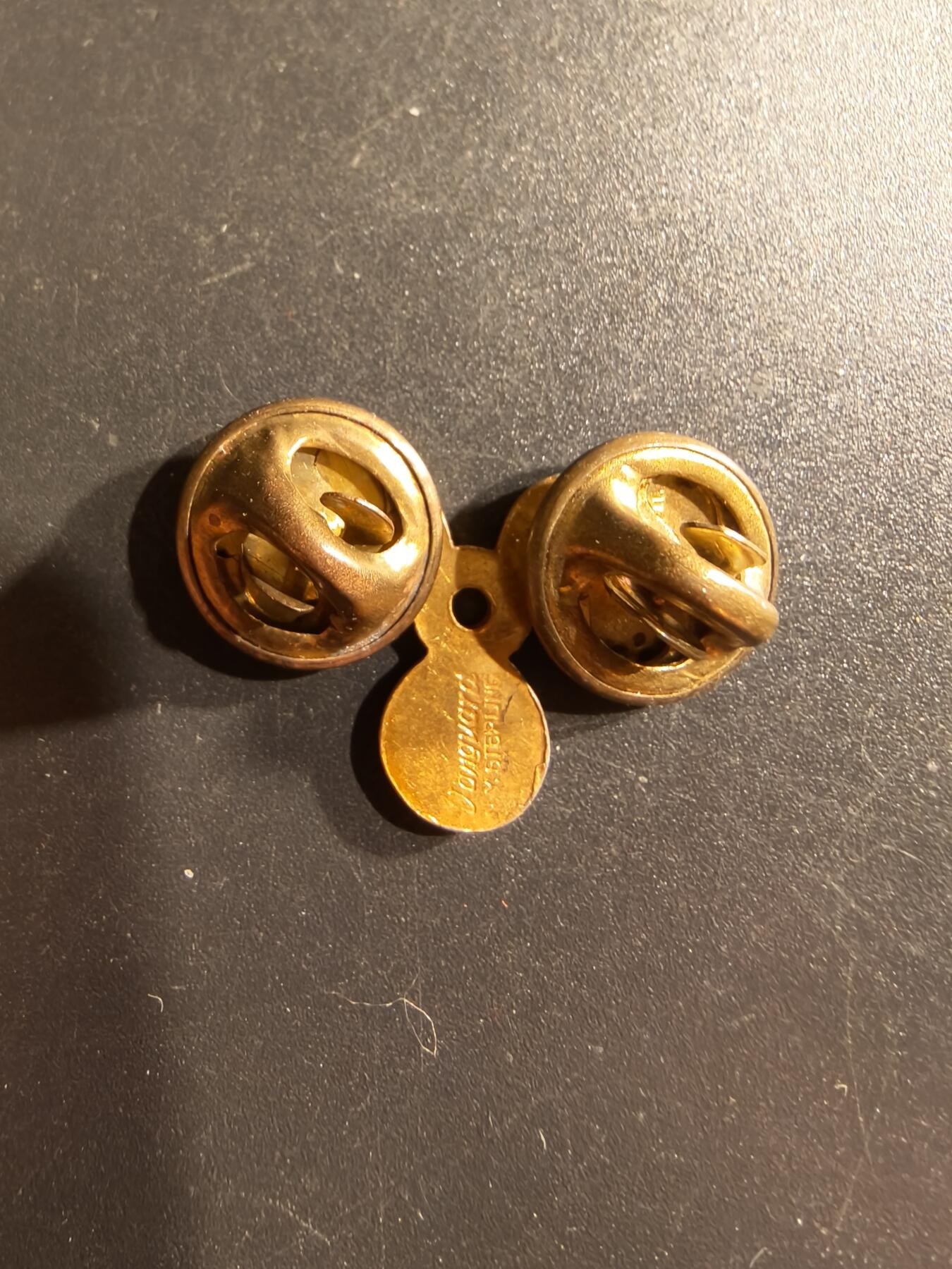 老王徽章第161期 美国海军机械师领章    925银镀金    2.5g