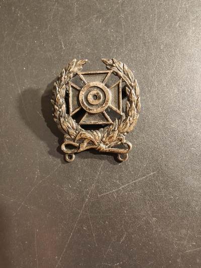 老王徽章第161期 - 美国陆军神射手资格章   二战时期横针版    925银    8.4g