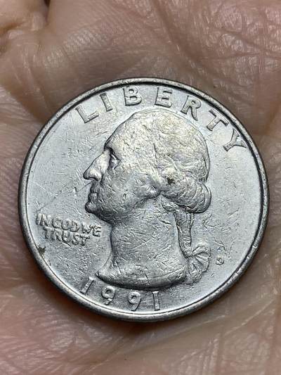 2025年第一百二十三场(总第一百四十九场）外国好品散币(免佣金) 美国🇺🇸1991年1/4美元(D标，丹佛造)