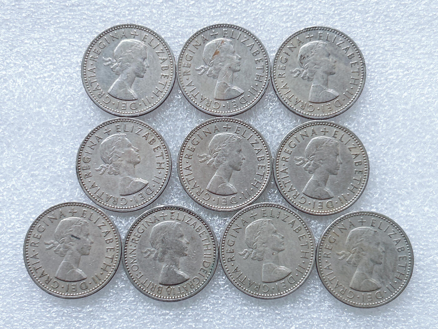 第一海外回流一元起拍收藏 散集专场  第261期 英国1先令三狮版硬币 10枚