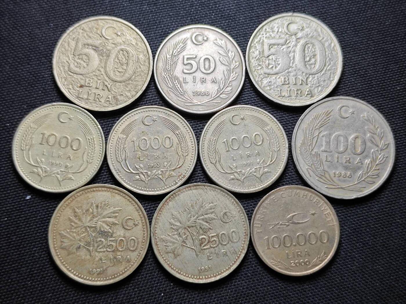 KK钱币收藏小铺  第364场  2月预留时间 周末发货  土耳其一组20枚