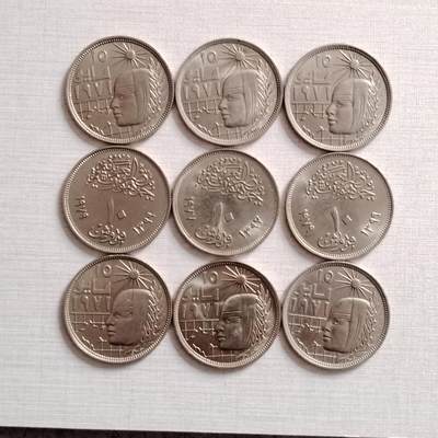 埃及10皮1组9枚 - 埃及10皮1组9枚