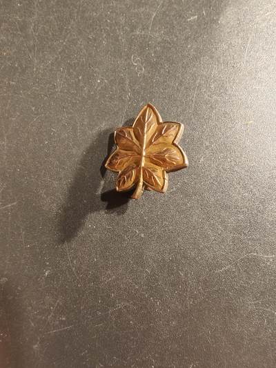 老王徽章第161期 - 美国海军少校军衔符号    二战时期横针版     925银镀金    2.9g