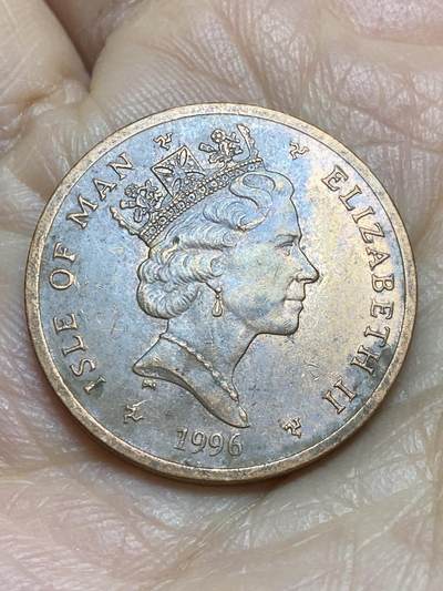 2025年第一百二十三场(总第一百四十九场）外国好品散币(免佣金) 英属马恩岛🇮🇲1996年2便士(伊丽莎白二世中年高冠)