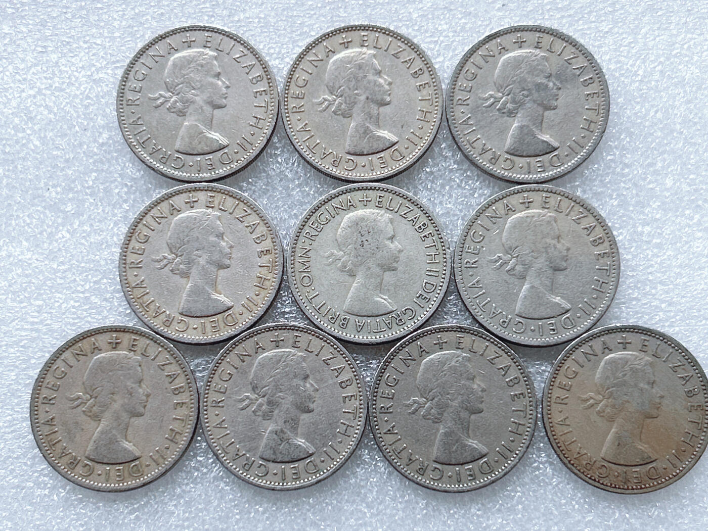 第一海外回流一元起拍收藏 散集专场  第261期 英国50年代2先令硬币 10枚