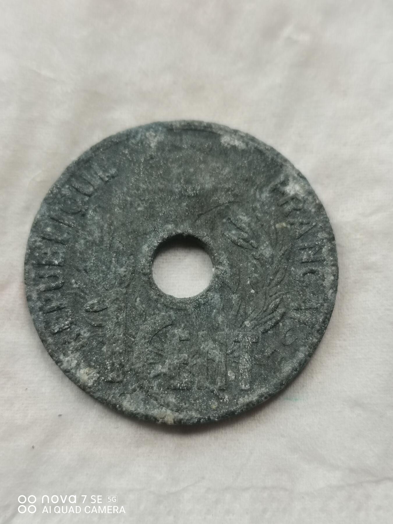 硬币 法属印度1分大锌币