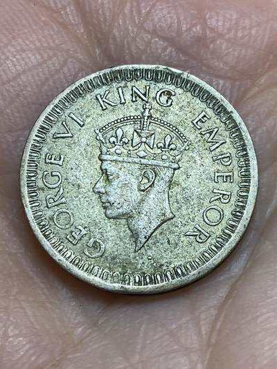 2025年第一百二十三场(总第一百四十九场）外国好品散币(免佣金) 英属印度1943年1/4卢比(乔治六世)