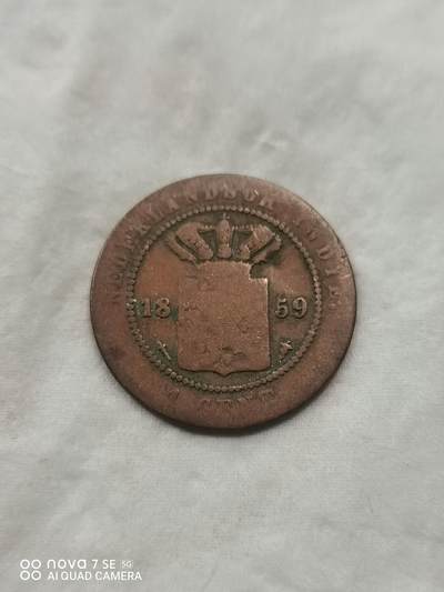 硬币 - 1859年荷属印度铜币