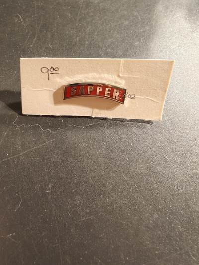 老王徽章第161期 - 美国工兵金属臂章