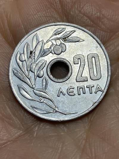 2025年第一百二十二场(总第一百四十八场）外国好品散币(免佣金) - 希腊王国1959年20雷普塔(保罗一世时期)