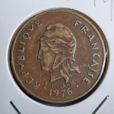 沼泽如烟--第892场 - 法属新喀里多尼亚1976年100法郎