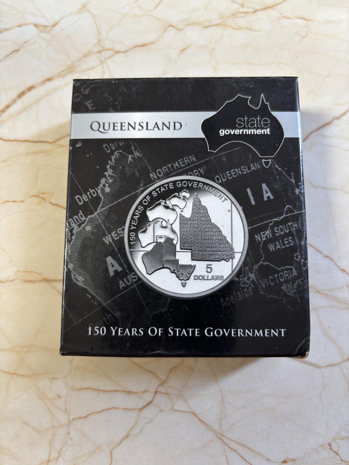 第181期拍卖 澳大利亚2009年昆士兰州150周年36.31克纪念银币，999银，发行12500枚