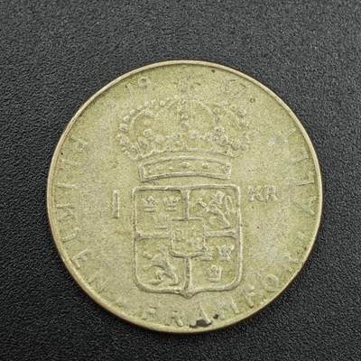 【淘币小摊】实时拍第七百八十八拍   散币小银币场   满百包邮可预留二周 每周一统一发货   - 瑞典1967年1克朗银币