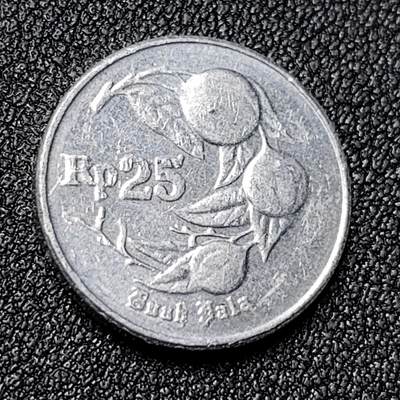 泉币菌-第124场-精品福利场(115场之后的本周末发货，感谢理解) - 印度尼西亚25卢比 18mm 亚洲币