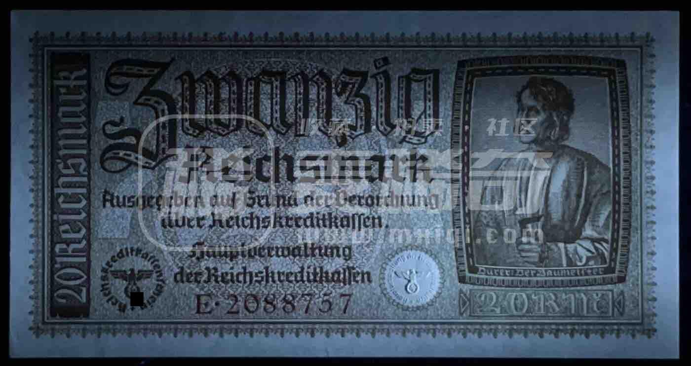 小福收藏拍卖第197期 裸钞场 本期有多张豹子号靓号 百慕大03年50元纪念钞百位号 马来亚和英属婆罗洲开国第一张纸币大冠女王 马来亚 41年1元英王乔六 法属太平洋10000法郎 捷克1000克朗纪念钞千位号  卢森堡 1000法郎  萨尔瓦多样钞 匈牙利 法罗群岛 危地马拉等多国精美纸币 德国 1940-45年 20马克 unc