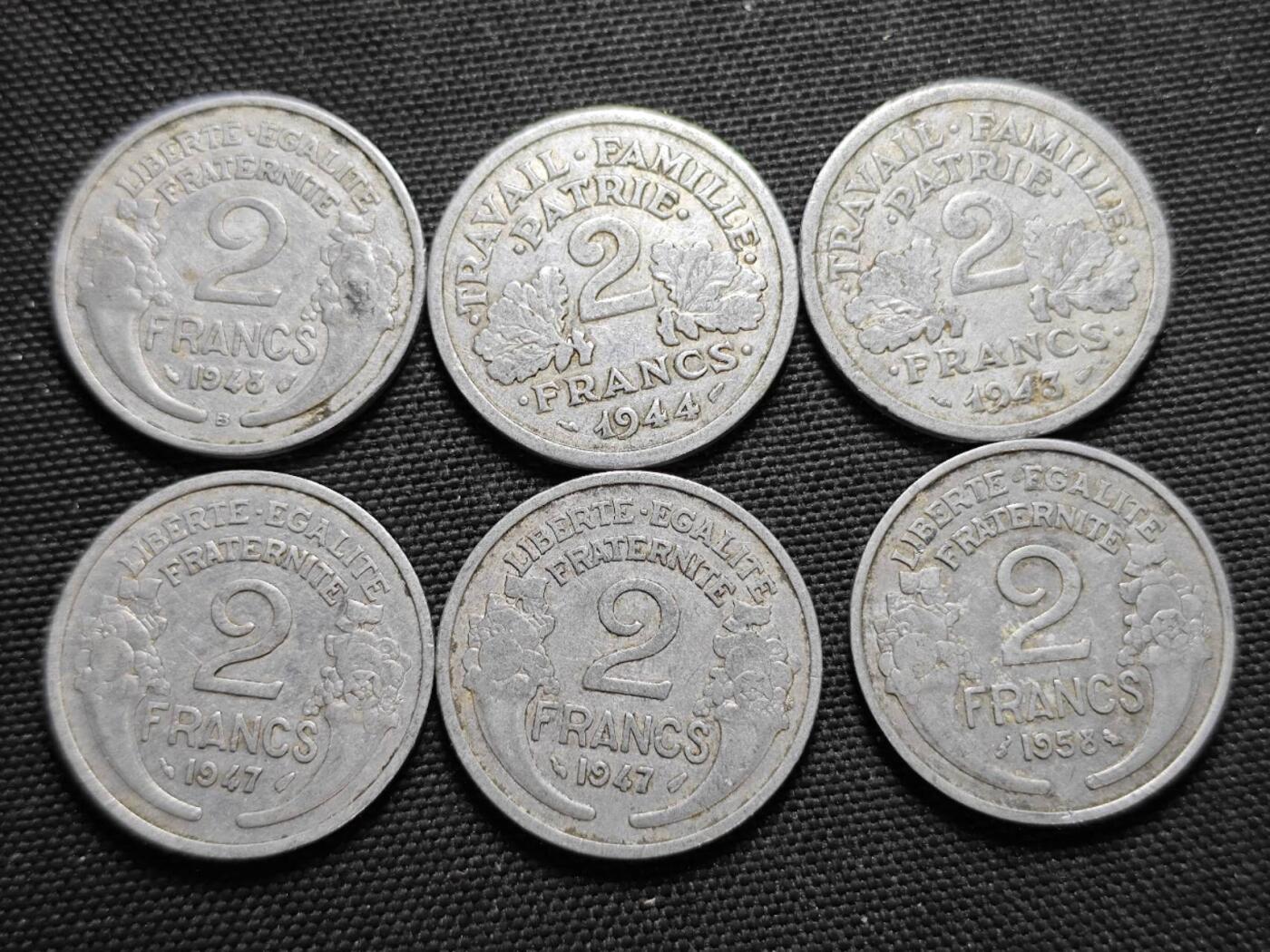 KK钱币收藏小铺  第364场  2月预留时间 周末发货  法国铝币一组13枚