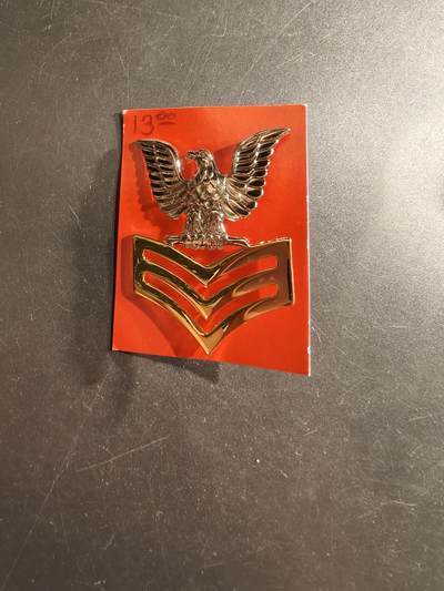 老王徽章第161期 - 美国海军一级士官长金属军衔