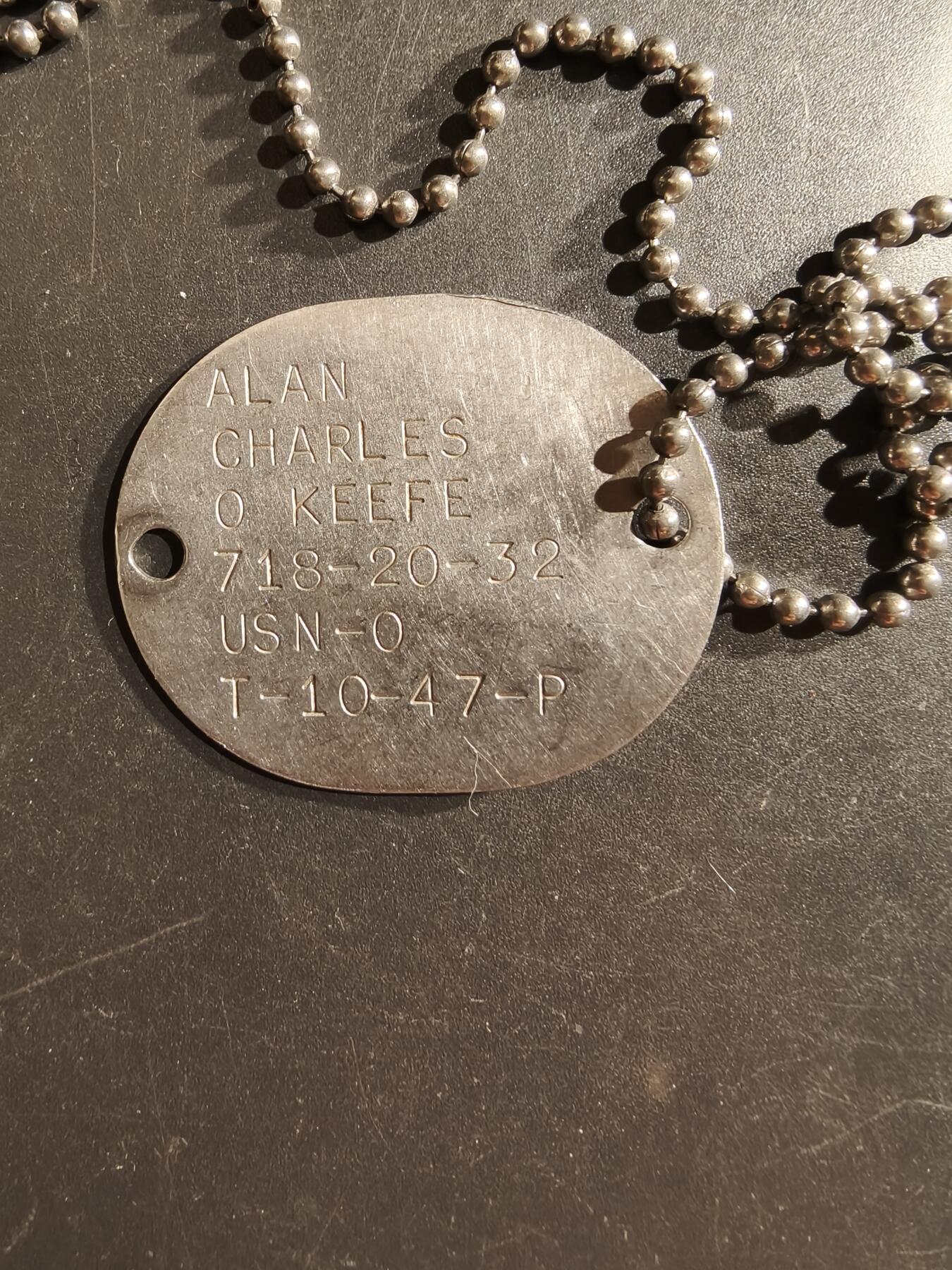 老王徽章第161期 美国海军军官二战时期狗牌