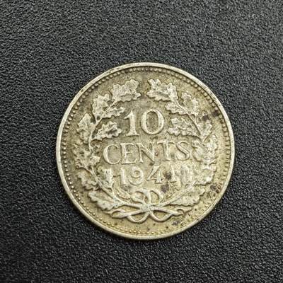 【淘币小摊】实时拍第七百八十八拍   散币小银币场   满百包邮可预留二周 每周一统一发货   - 荷兰1941年10分银币