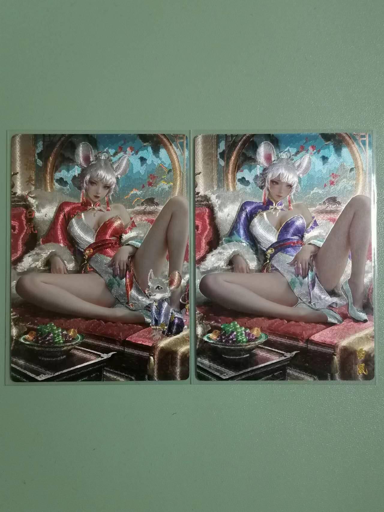 光影卡牌第25期，各家亲签，各家套卡，持续收拍品 奇点卡牌澜釉子地涌夫人粗闪＋冷烫 