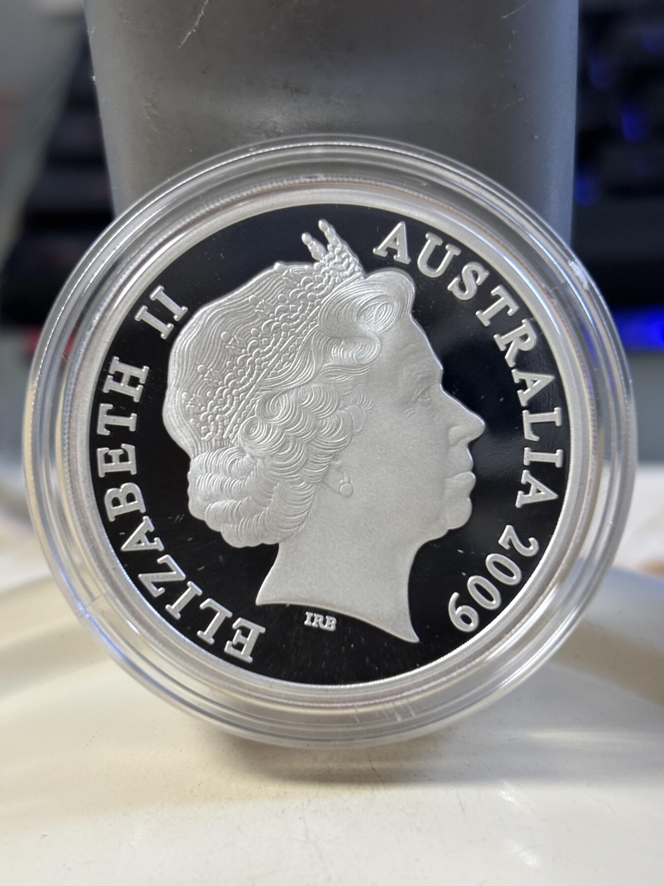 第181期拍卖 澳大利亚2009年昆士兰州150周年36.31克纪念银币，999银，发行12500枚