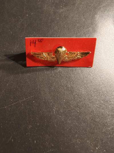 老王徽章第161期 - 美国海军陆战队伞降技能章     军官版     晚礼服尺寸1.5英寸