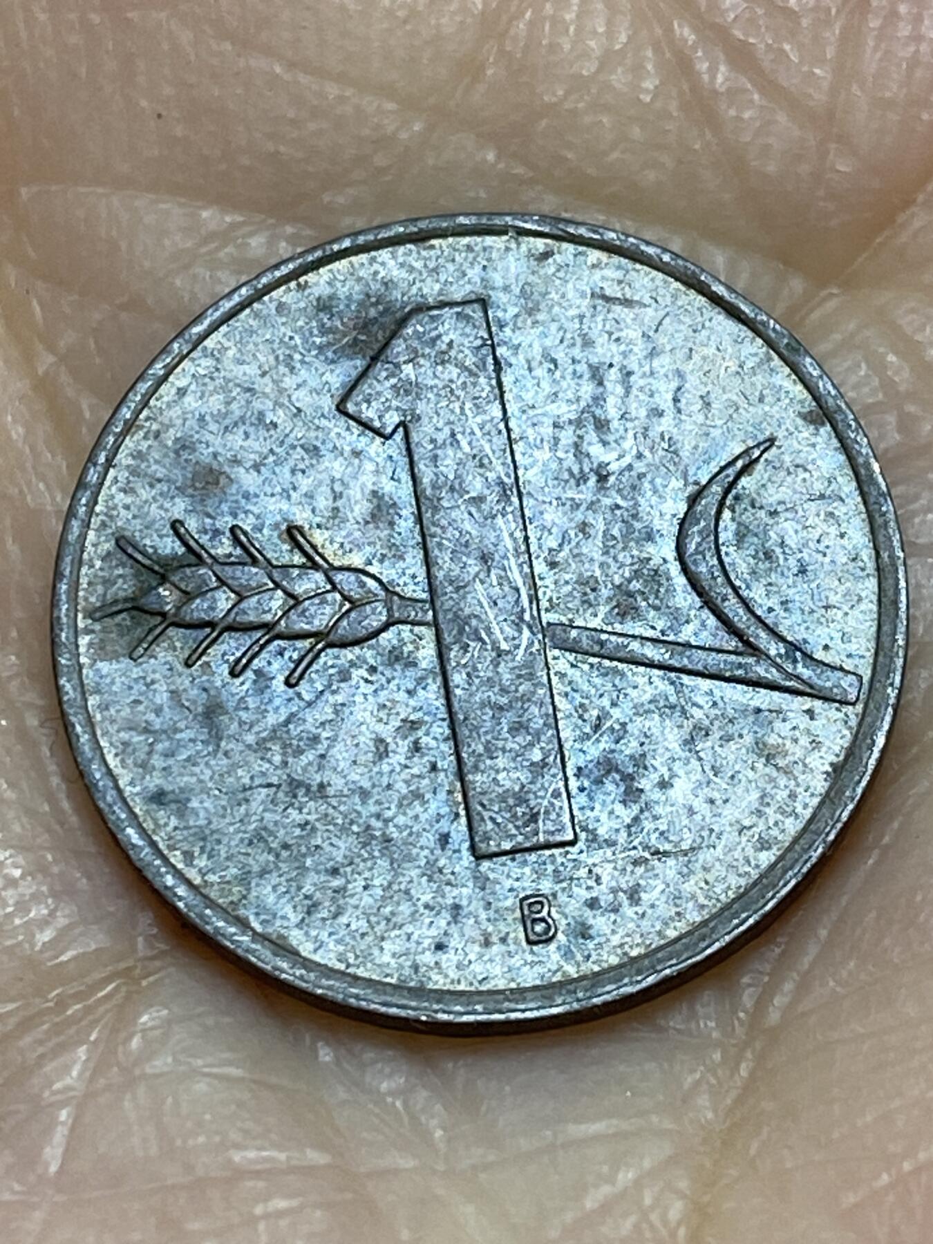 2025年第一百二十二场(总第一百四十八场）外国好品散币(免佣金) 瑞士🇨🇭1968年1分(B标伯尔尼造)