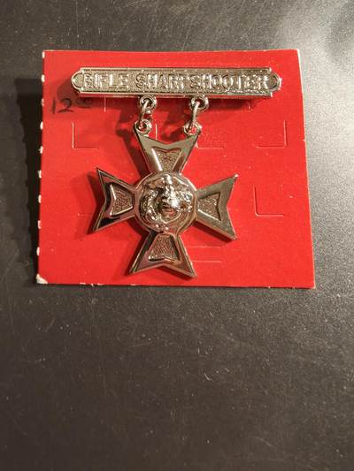 老王徽章第161期 - 美国海军陆战队步枪神射手资格章