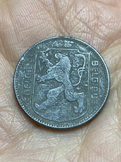 2025年第一百二十三场(总第一百四十九场）外国好品散币(免佣金) 比利时🇧🇪1942年1法郎(利奥波德三世，二战德国占领时期，左荷语右法语版)